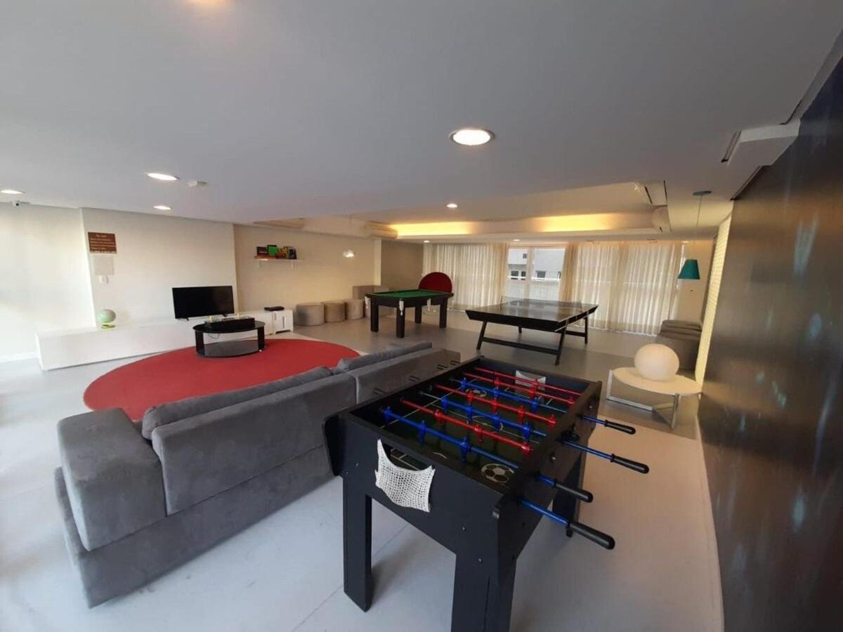 Lazer Completo Com Piscina E Sauna No Gonzaga Santos  Exterior foto