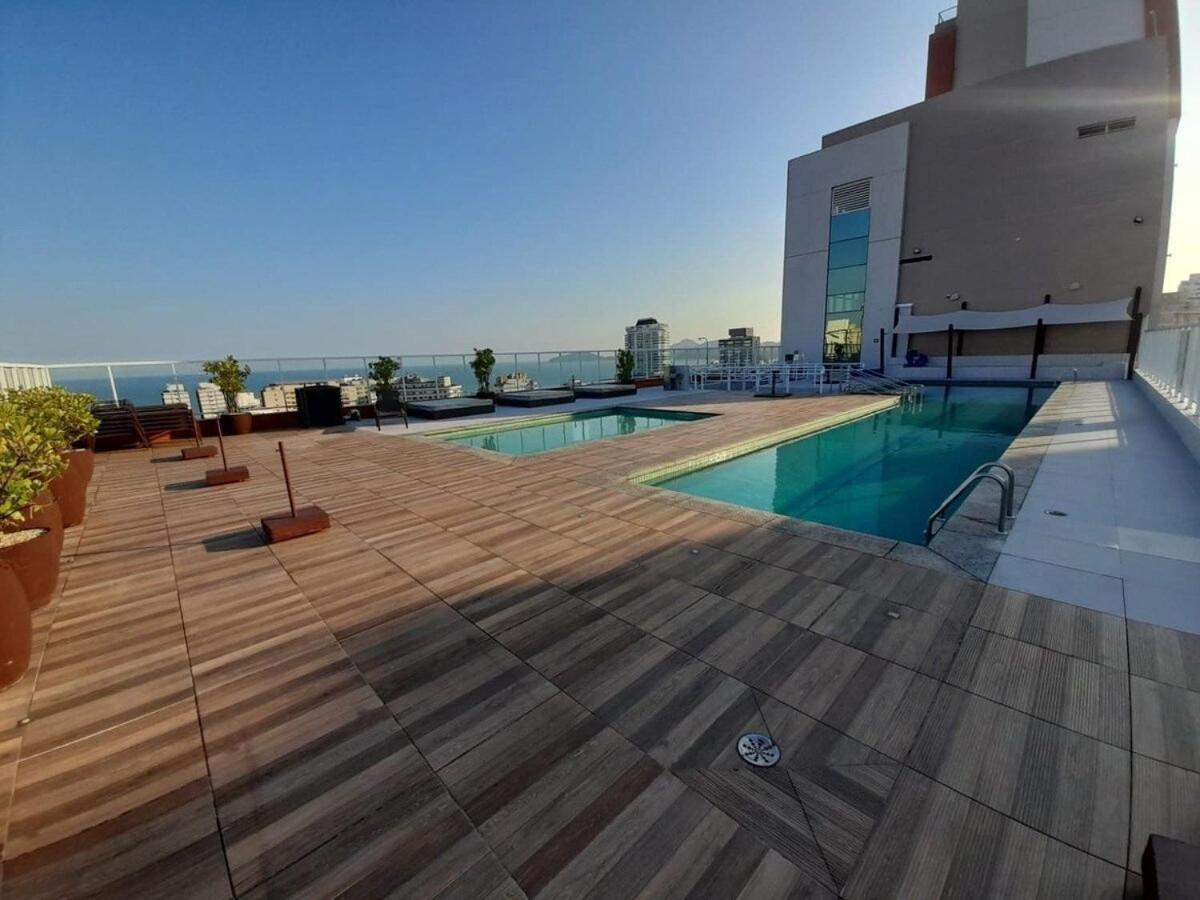 Lazer Completo Com Piscina E Sauna No Gonzaga Santos  Exterior foto
